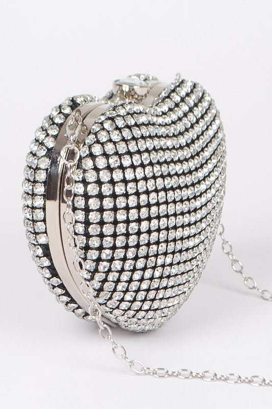 “Luxe Baddie” Heart Shape Clutch