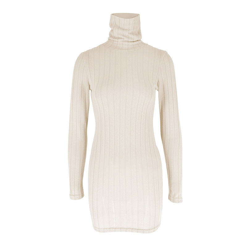 Polyester Long-Sleeve Round-Neck Bodycon Dress Wholesale from Manufacturer