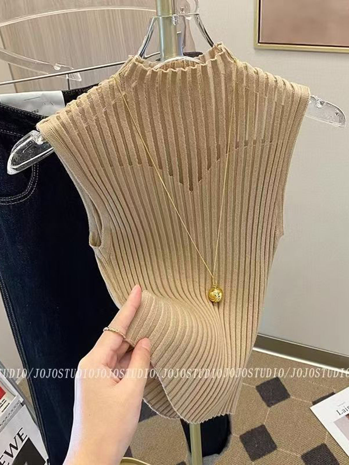 Sleeveless Knit Top for Women