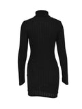 Polyester Long-Sleeve Round-Neck Bodycon Dress Wholesale from Manufacturer