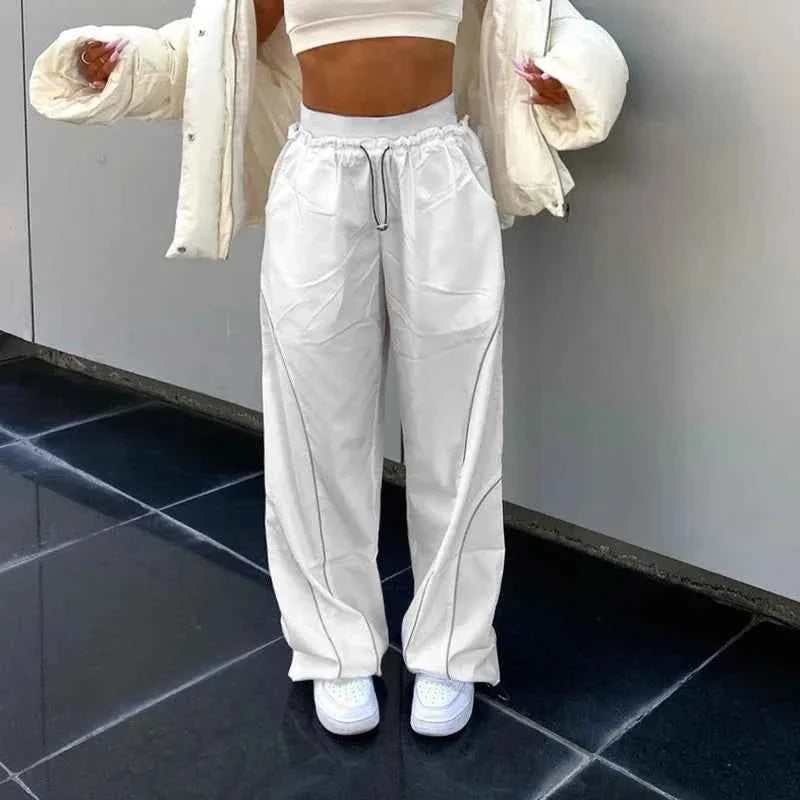 Y2K High Waist Baggy Wide Leg Sweatpants Women