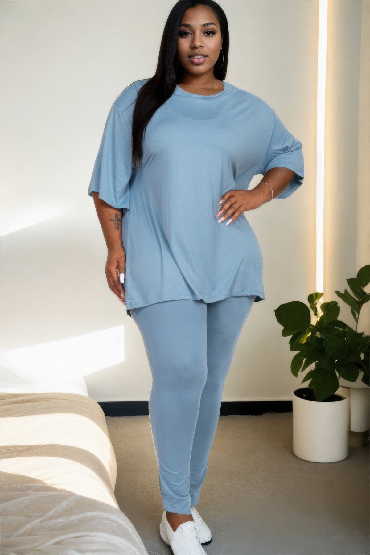 Oversized T-shirt & Leggings Set