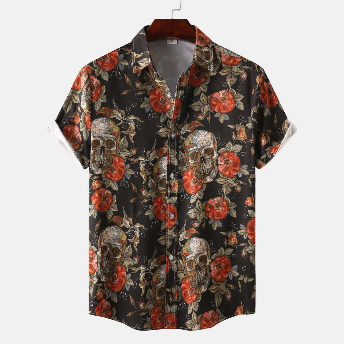 Printed Short Sleeve Casual Shirt
