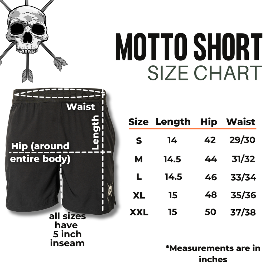 MEN'S | MOTTO SHORT : BLACK